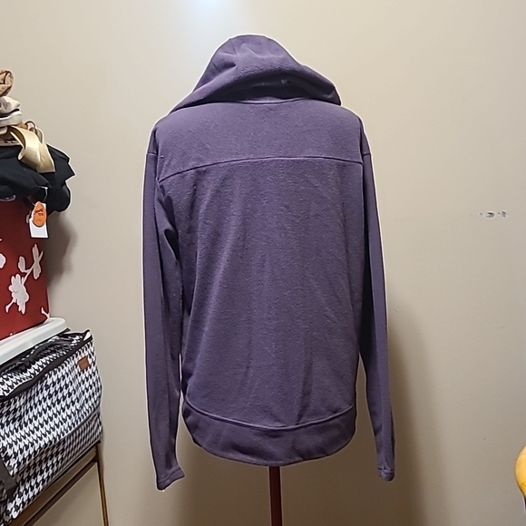 Purple Zip-Up Hoodie Sweater - Picture 3 of 4